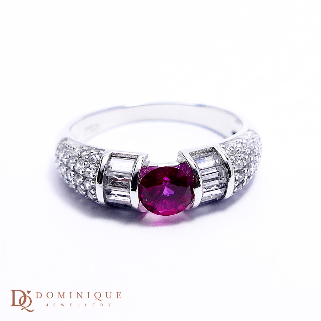 

Dominique Jewellery-Cincin Colour Stone 75% SNI DQC 1442