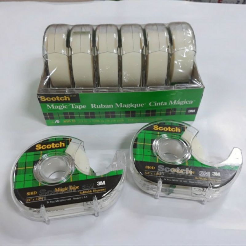 Scotch Magic Tape 810D 3M / Solatip Bening / Selotip Transparan