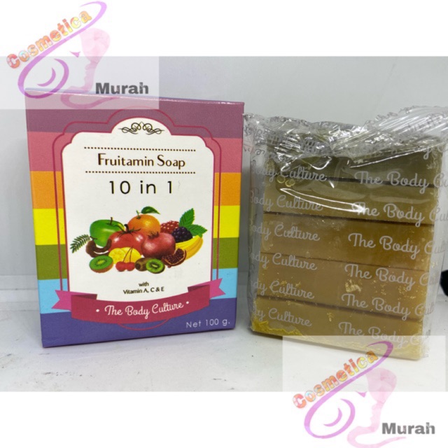 [ SAlE ] [ versi original ] fruitamin lulur banci thailand || lulur garam fruitamin sale !!!! fruitamin soap original - sabun pelangi - rainbow soap