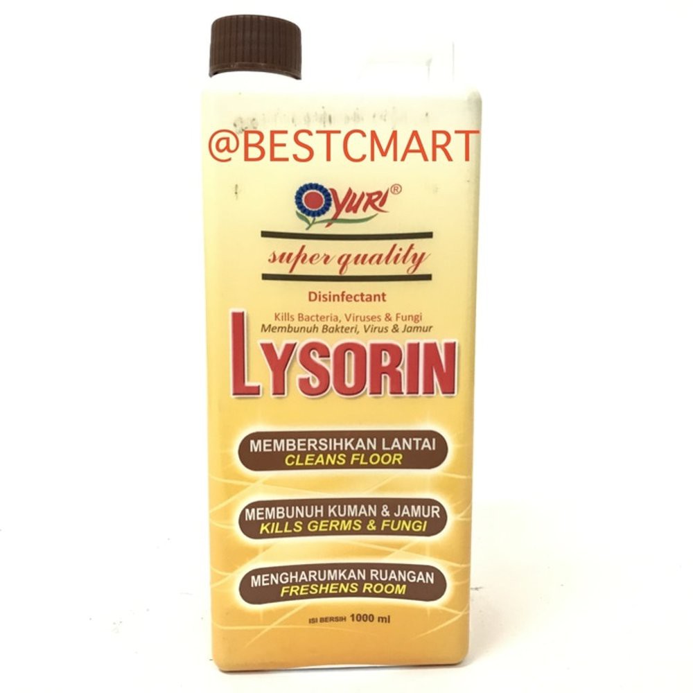 YURI LYSORIN DISINFECTANT BOTOL 1000 ML  En LZ