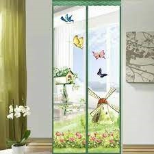 Tirai Magnet dekorasi pintu  Anti Nyamuk pas untuk pintu kamar/Ori baicuan
