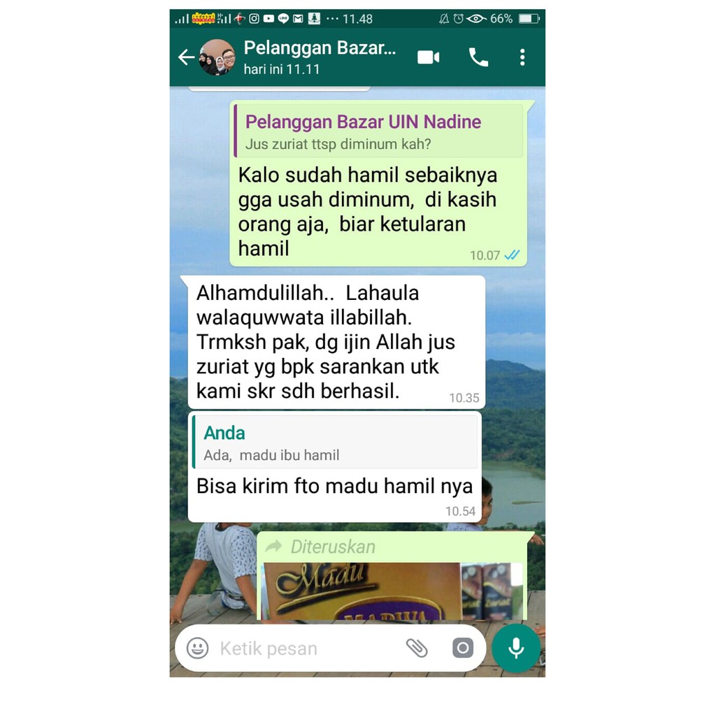 Madu Buah Zuriat Promil Asli Suami Istri