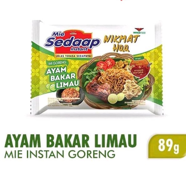 

Sedaap Mie Mie Instant Goreng Ayam Bakar Limau 89G