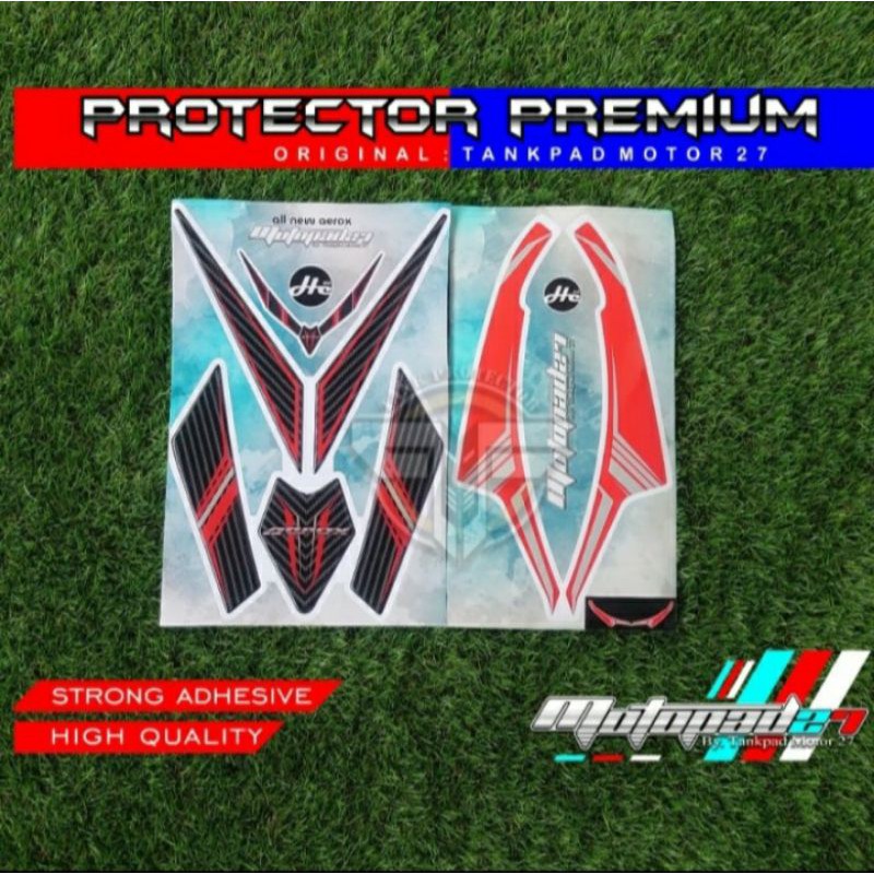 Stiker Sticker Resin Timbul Dasi Depan Winglet New Aerox 155 2021