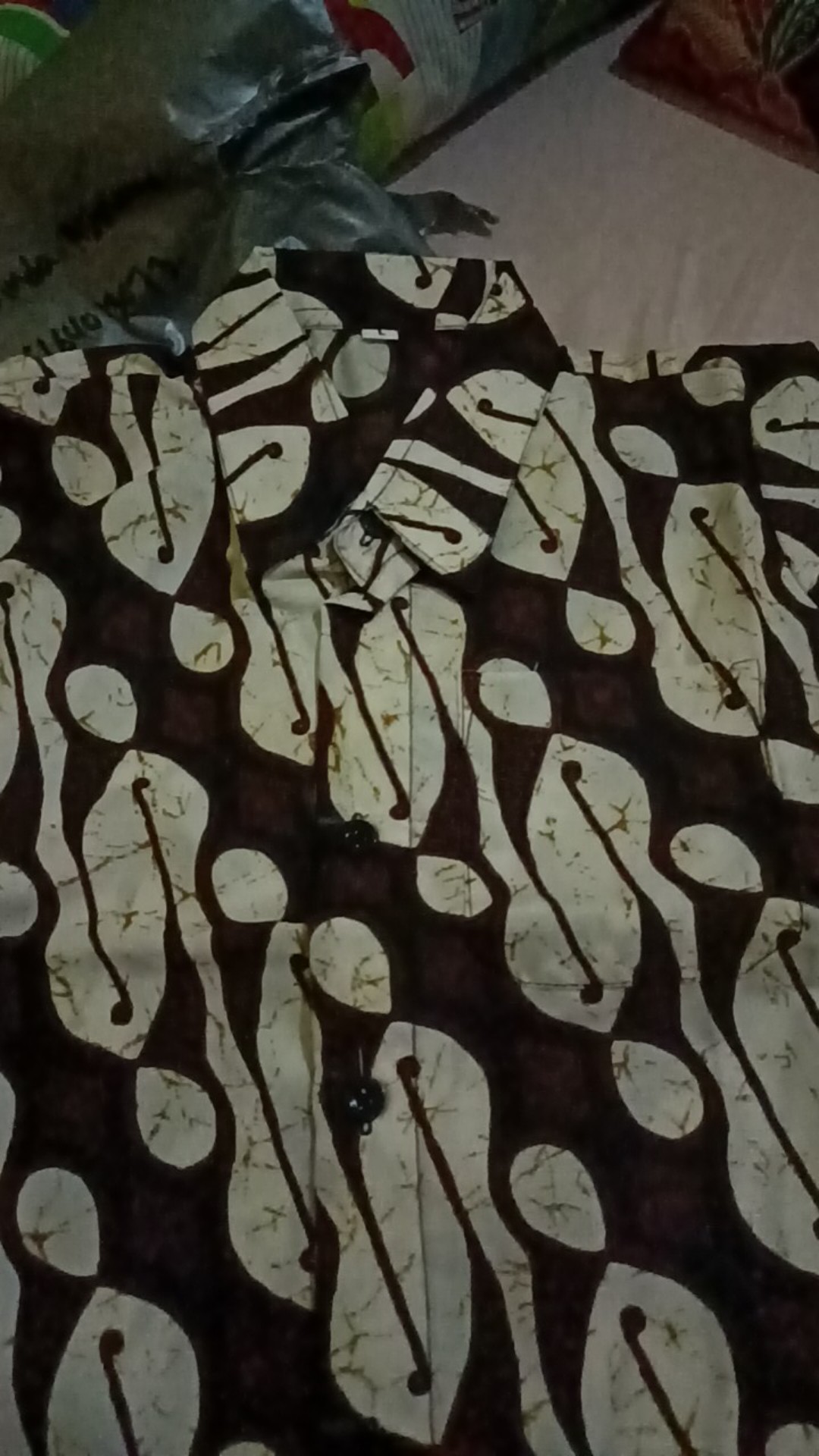 Kemeja Batik Anak / Hem Anak Pendek Laki Laki Motif Ulir 2-12 Tahun Baju Batik Anak Motif Modis
