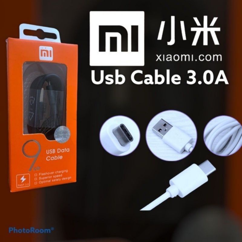 Kabel Data XIAOMI MI 9 QC 3.0 MICRO &amp; TYPE C Fast Charging