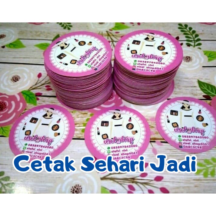 

STICKER LABEL KEMASAN KUE / TOPLES / BOX / BOTOL