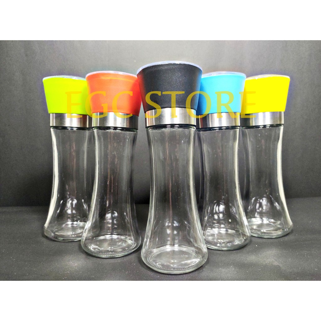 BOTOL GRINDER BUMBU LADA / PENGGILING LADA MANUAL / BOTOL LADA TUTUP WARNA - GLS-2