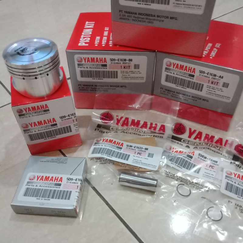 PISTON RING SEHER KIT 5D9 VEGA ZR JUPITER Z NEW SALIB ROBOT SIZE OS STANDAR STD 50 100 ORIGINAL ORI ASLI YAMAHA YGP-1