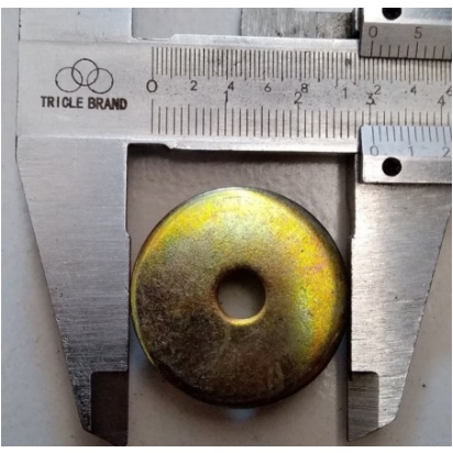 RING PLAT KUNING M6 TEBAL DAN LEBAR (KUNCI 10)