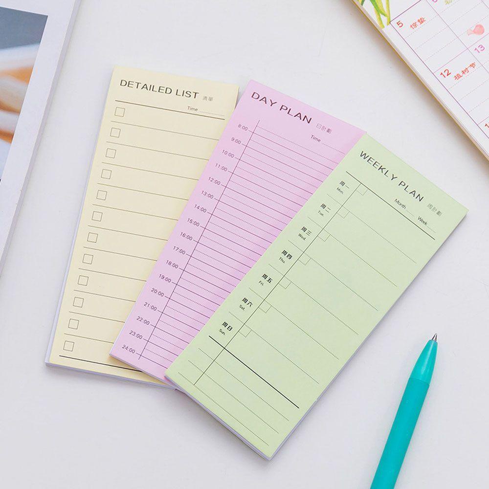 [Elegan] Notapad Kecil Harian Mingguan Portable Copybook Alat Tulis Plan List Cek List