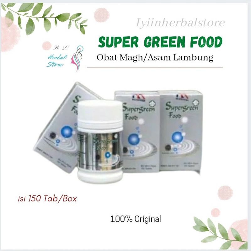 Super Green Food 150tablet/SGF/Obat lambung/Magh/KK INDONESIA/100% Original