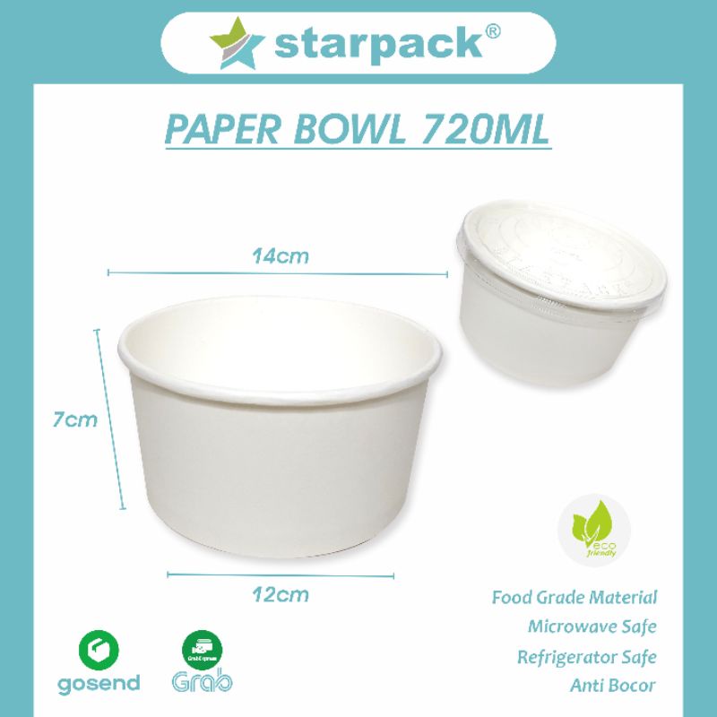 paper bowl 720 ml - paperbowl 720ml - rice bowl - mangkok catering - rice bowl custom - mangkok nasi