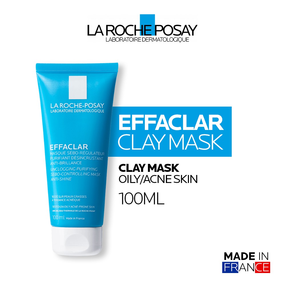 La Roche Posay Effaclar Oil Control &amp; Acne Clay Mask - Masker Wajah Kulit Jerawat/Berminyak