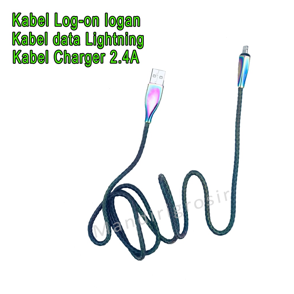 Kabel Log-on logan * Kabel data Iphone * Kabel Charger * 2.4A * LO-CB53