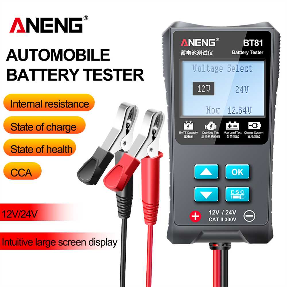 Alat Tester Pengisian Aki Amper Mobil Motor Baterai Tester 100 to 1700 CCA 12V/24V - BT81