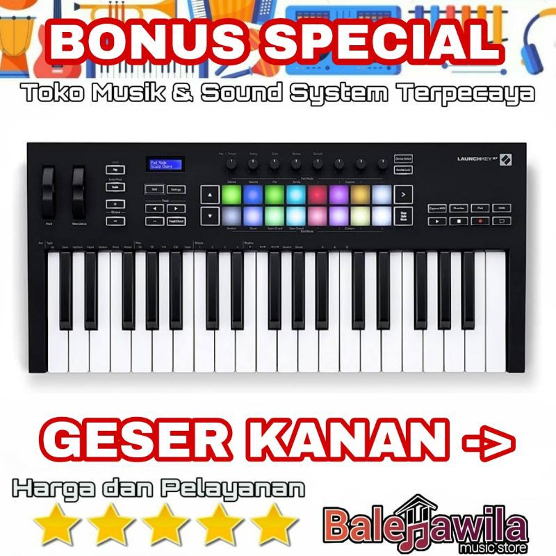 Novation Launchkey 37 MK3 New Keyboard Midi Controller Ori Garansi