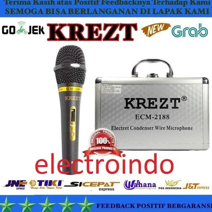 Microphone Mic Kabel Condenser Krezt Ecm 2188