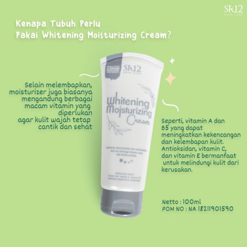 SR12 whitening moisturizing cream WMC