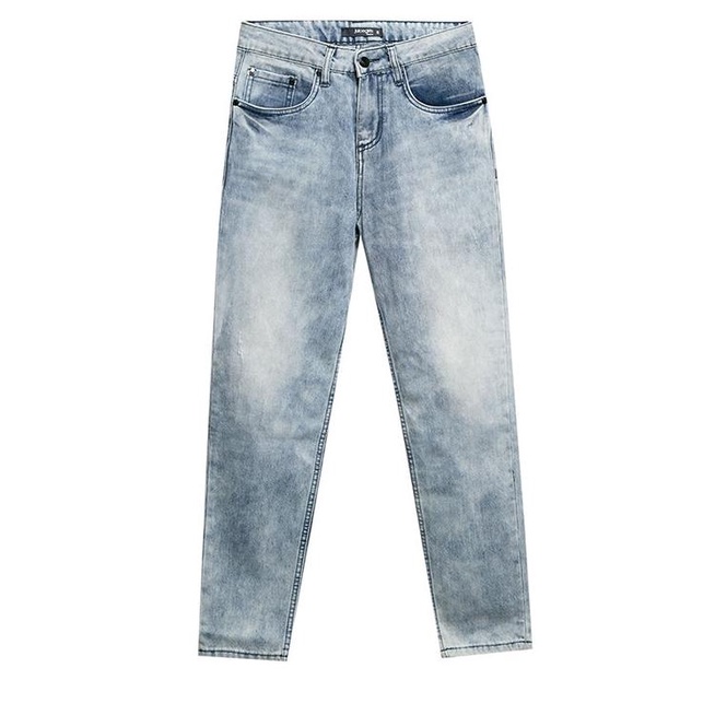 Juice Ematic Celana panjang denim wanita putih terang MORAN PANT Plane