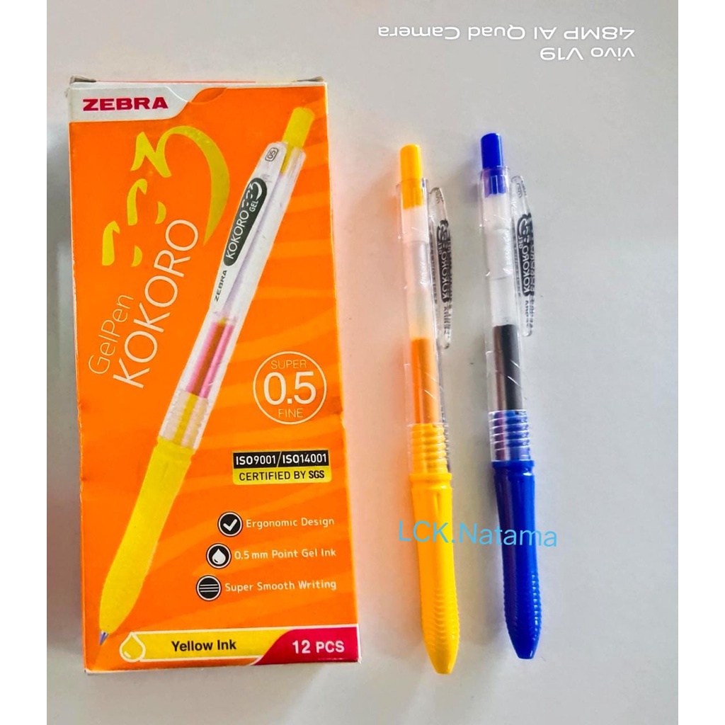 

ZEBRA KOKORO Pen gel 0.5mm tinta warna - super fine