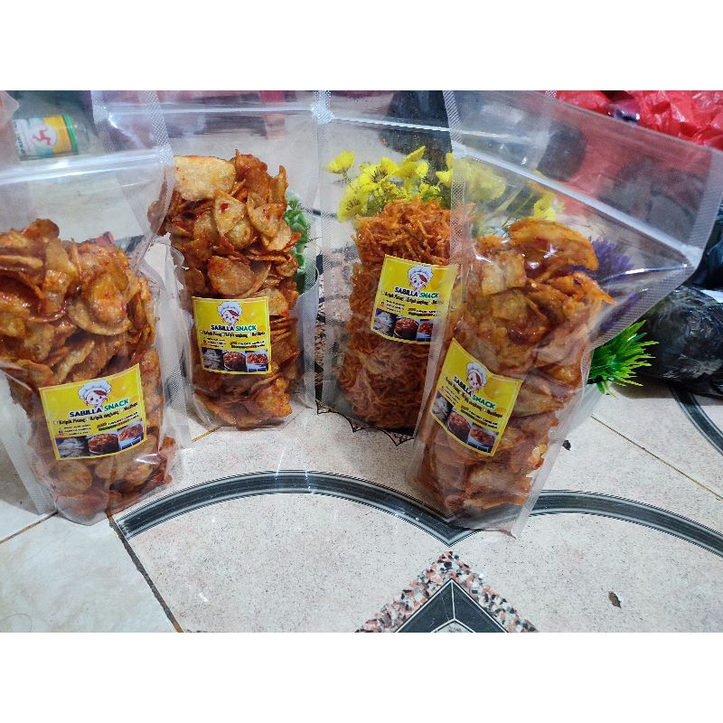 

Keripik kentang pedes manis