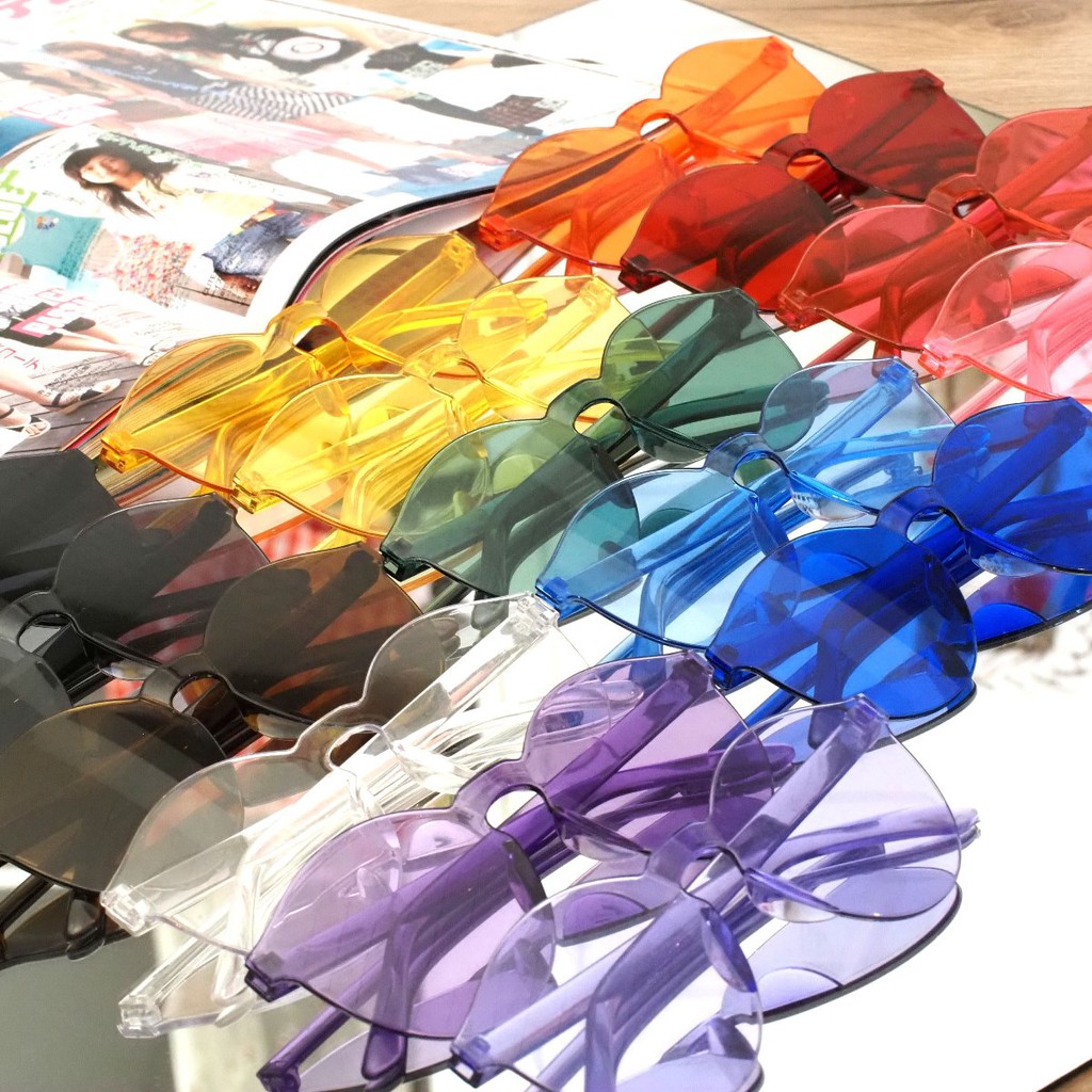 Kacamata Jelly Pria Wanita Kacamata Fashion Murah / Kaca Mata Candy Sunglasses Korea Warna Warni-6