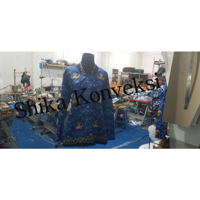 batik korpri terbaru 2022 pria dan wanita bahan katun halus c40s   kemeja batik korpri