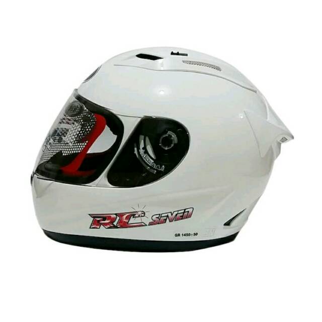 KYT RC Seven Helm Full Face - White Metalik