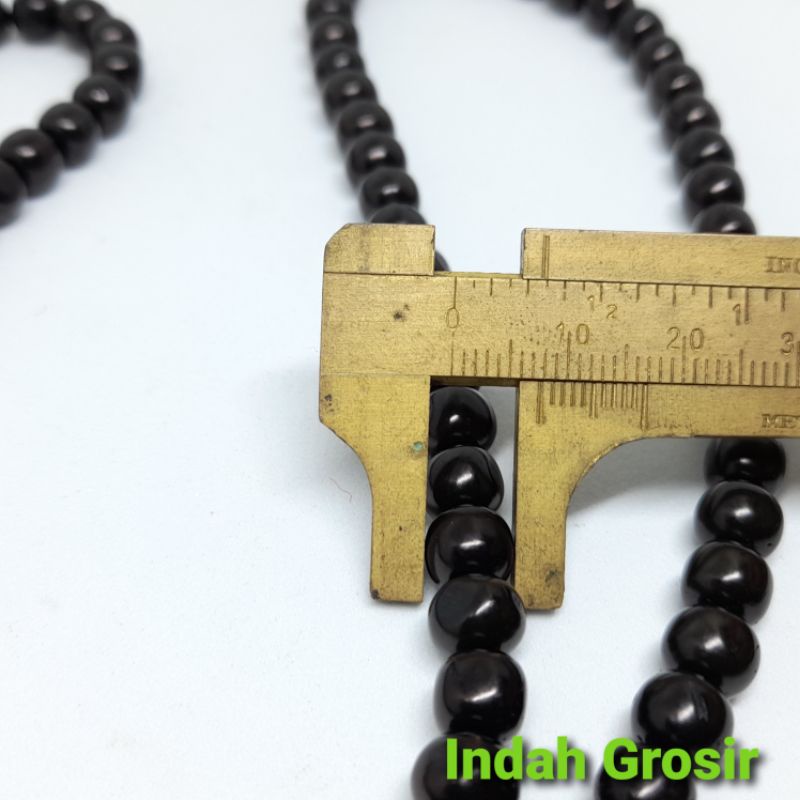 Tasbih Kaoka Kesehatan Warna Hitam 8mm 99Butir Jaminan 100% Asli