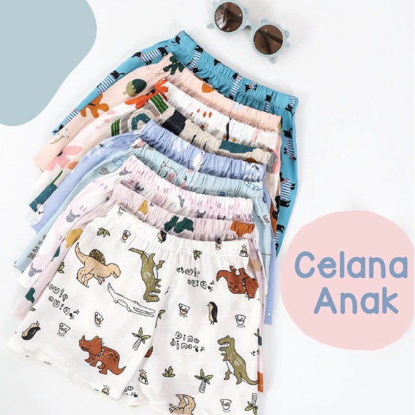 Celana Pendek Anak Laki Laki Perempuan 1-3 tahun Celana Bayi Baby Pants Basic Short Kukopilokids