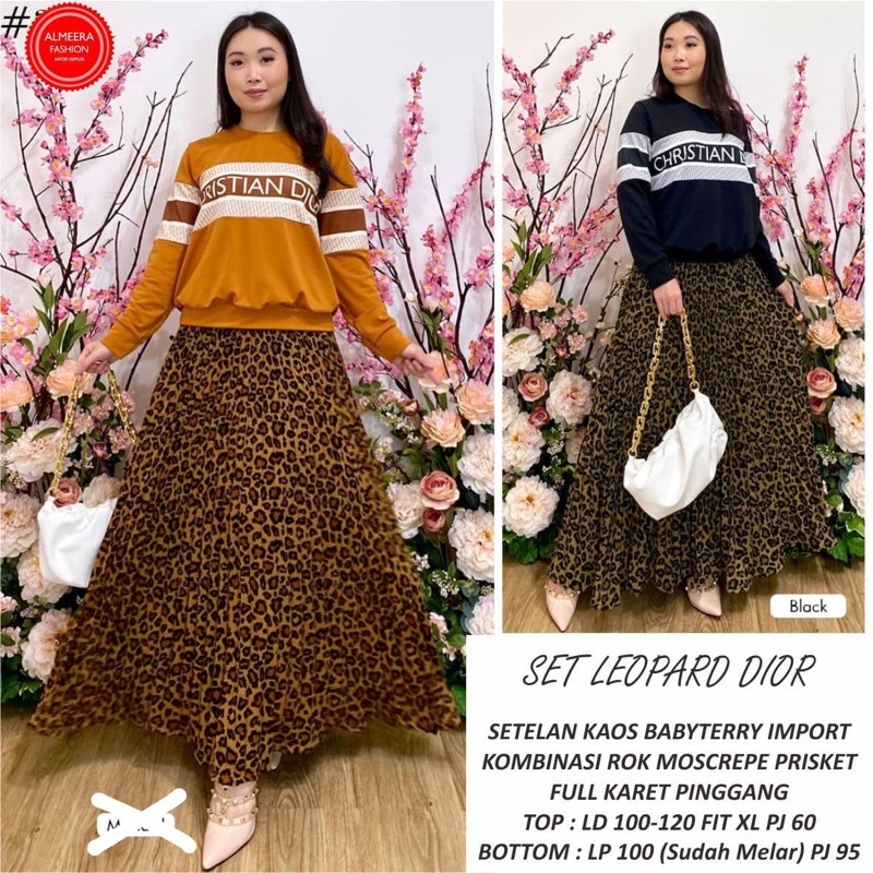 set leopard dior