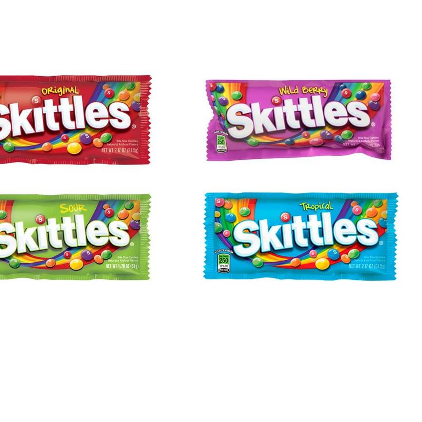

(djn-1272) Skittles Candies - permen skittles aneka rasa !.