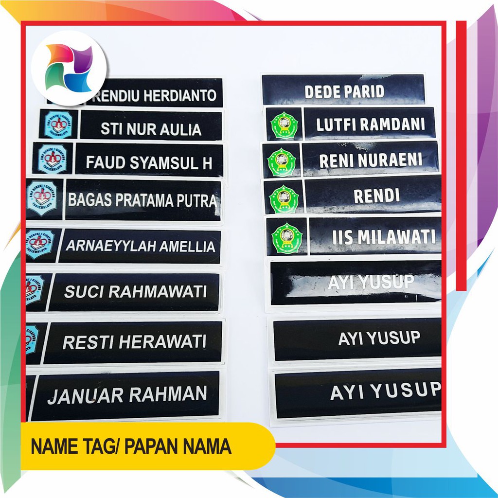 

PAPAN NAMA LAPISAN RESIN - NAME TAG MURAH