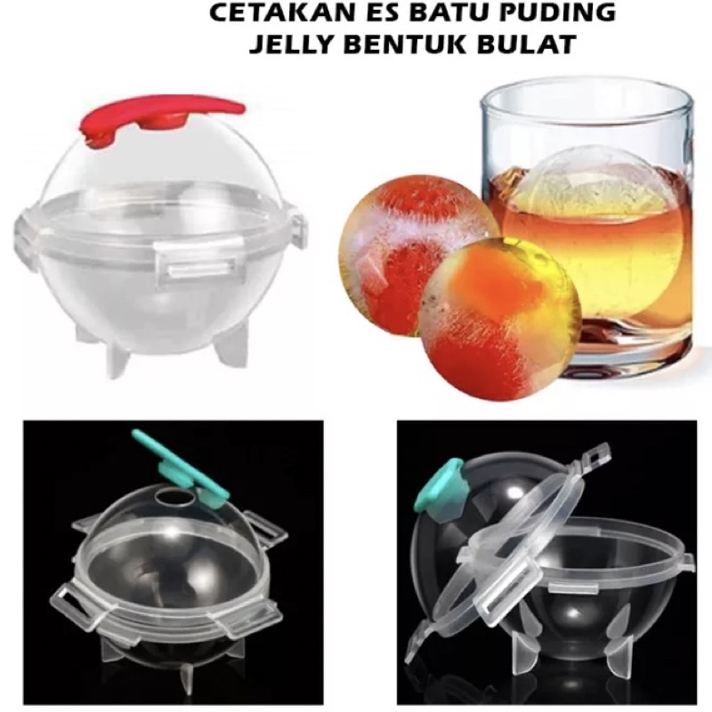 Cetakan es batu bulat cube