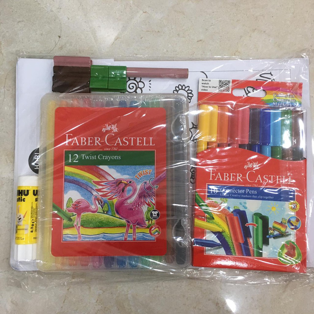 

faber castell paket kreatifitas 6 keterampilan