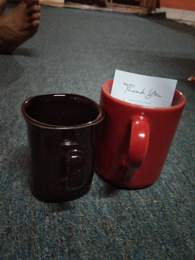 Nolimit Mug Keramik Cangkir Keramik Gelas Kopi  Mug Nescafe Red For Souvenir Kado Hadiah Koleksi