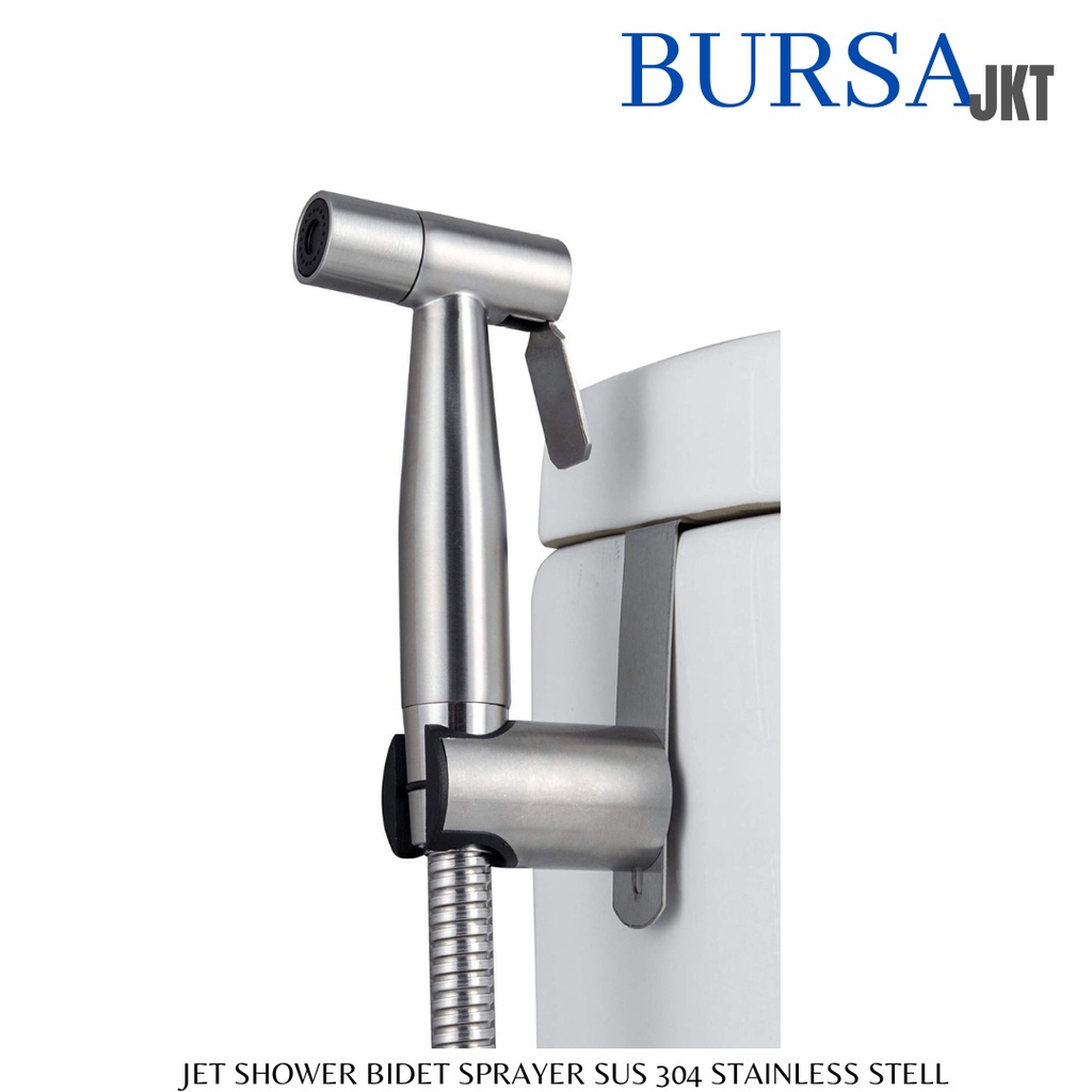 JET SHOWER BIDET TOILET CEBOK SEMPROTAN KERAN SPRAYER GUN STAINLESS SUS304