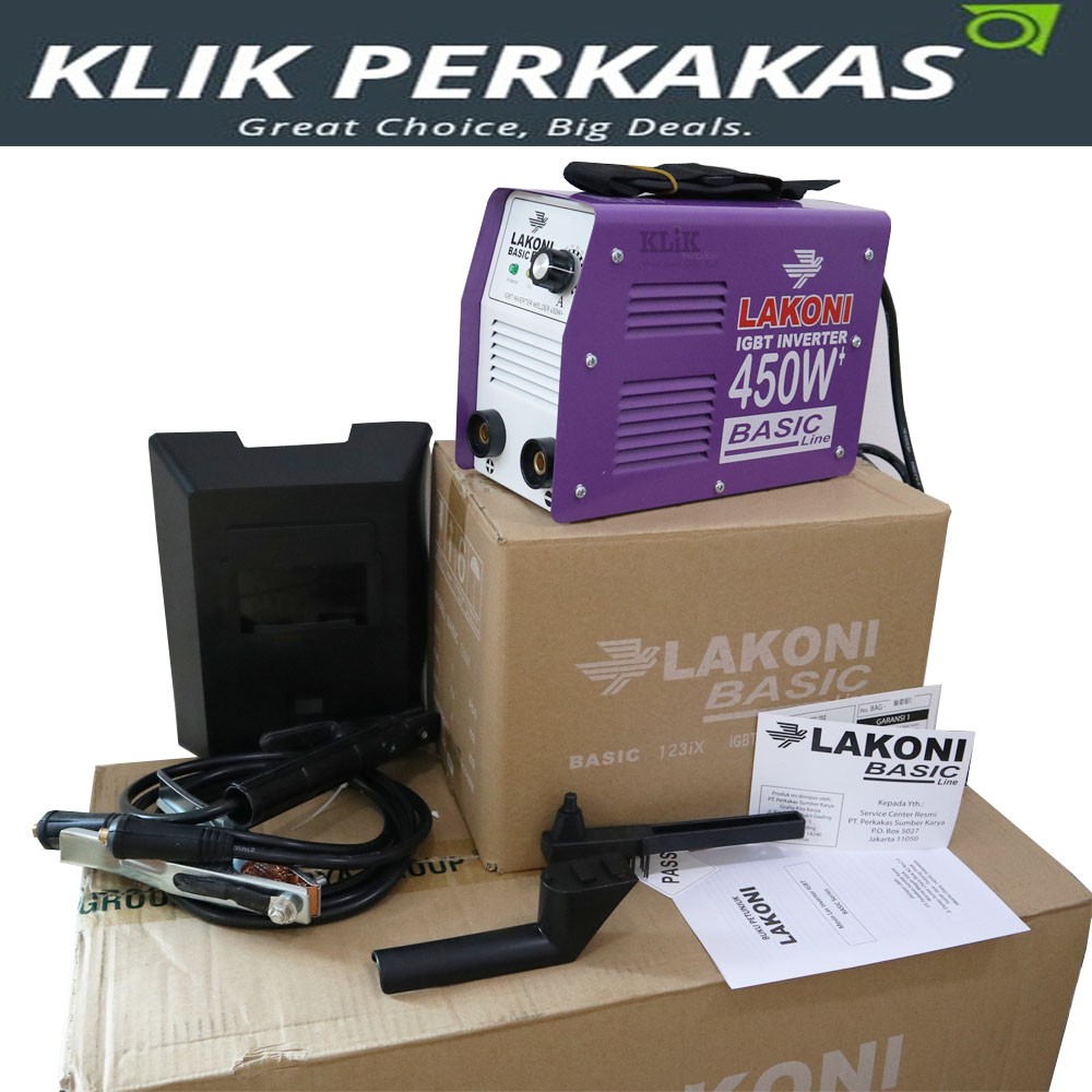 Mesin Las Lakoni Mesin Las Inverter Lakoni 450watt Basic 123ix 120amper