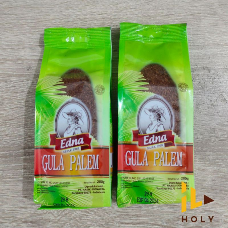 

Edna Gula Palem 200gr KEMASAN ASLI / Palm Sugar Brown Sugar