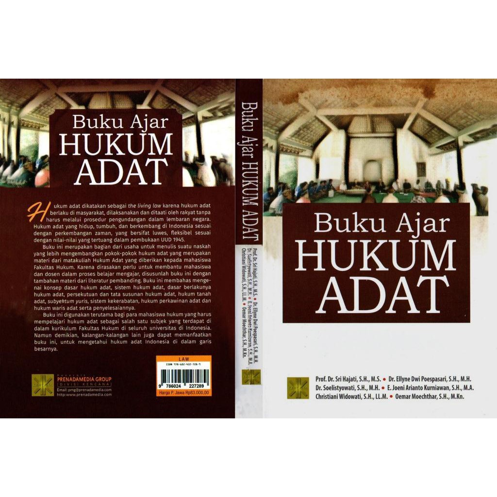 Buku ajar hukum adat sri hajati