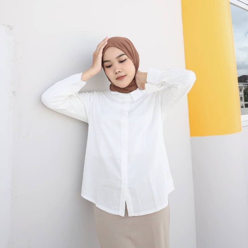 Kemeja Formal Putih Kemeja Basic Polos