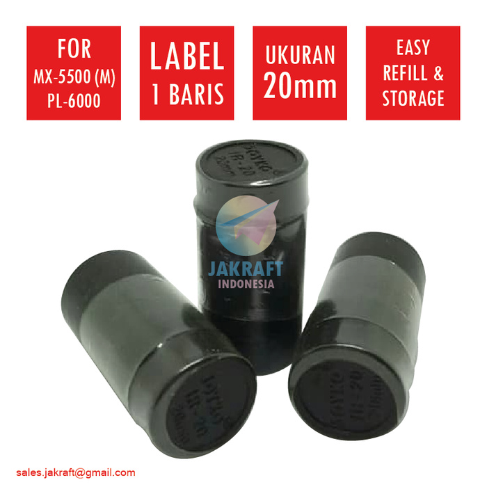 

Tinta Label Harga 1 Baris JOYKO IR-20 Refill Labeller MX-5500(M) VDE1001