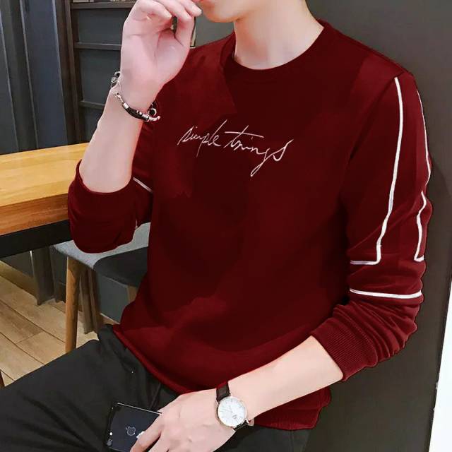 9SEVEN (COD)-BAJU SWEATSHIRT SIMPLE THINGS DISTRO KEREN LENGAN PANJANG KEKINIAN