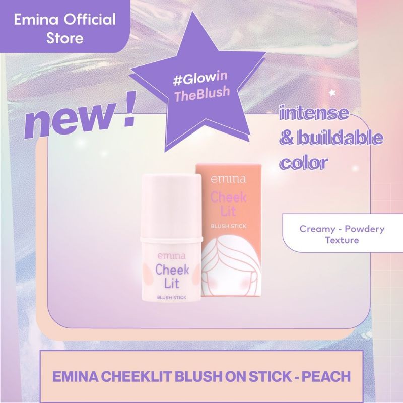 Emina Cheek Lit | CheekLit Blush Stick | Highlighter Powder | Highlighter Stick