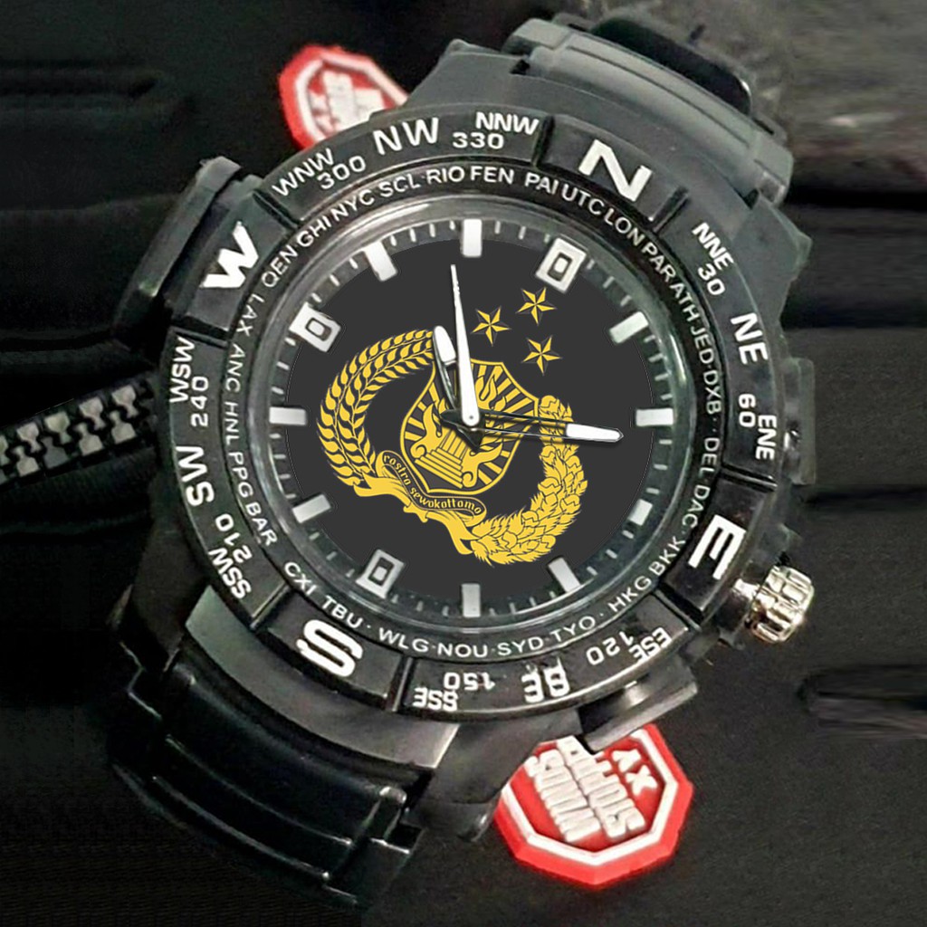 (EXCLUSIVE) Jam Tangan LOGO POLRI Sport Bagus