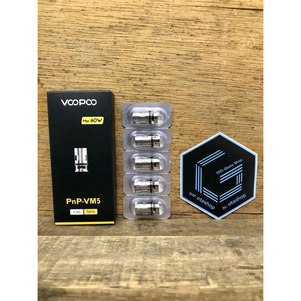 COIL - Voopoo PNP VM5 0.2ohm 60w Replacement 0.2 ohm Authentic Drag x s Original 100%