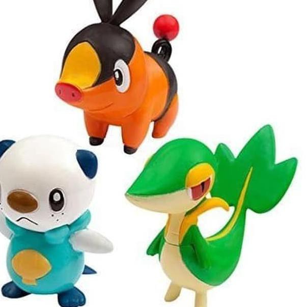 [YH0437] Figure Pokemon Figure Tepig Figure Snivy Figure Oshawott Moncolle Tepig Moncolle Snivy Osha