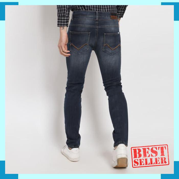 Laris ENERGIE Jeans Pria Original - Mike Jeans Slim Fit - Biru- 33