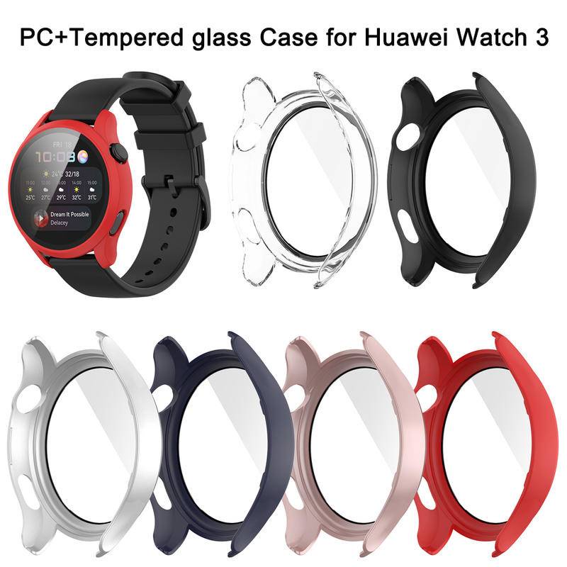 Case Pelindung Layar Tempered Glass 46mm Untuk Huawei GT3 GT2 Pro 42 46 MM GT2E Watch3 Pro 46 48mm Honor Magic2